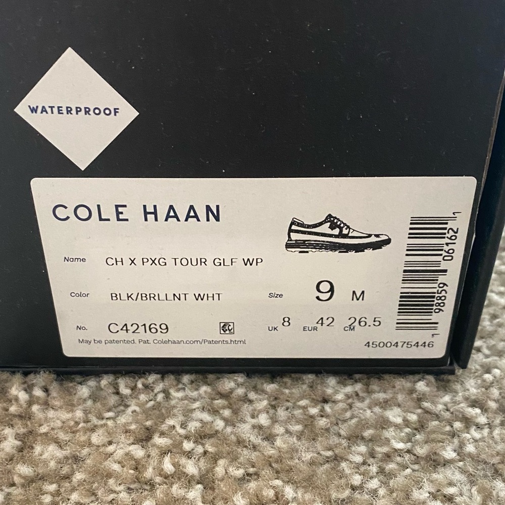 NWT PXG X Cole Haan Waterproof Tour Golf Shoes With Socks, Laces, and Shoe Bags - Picture 13 of 13